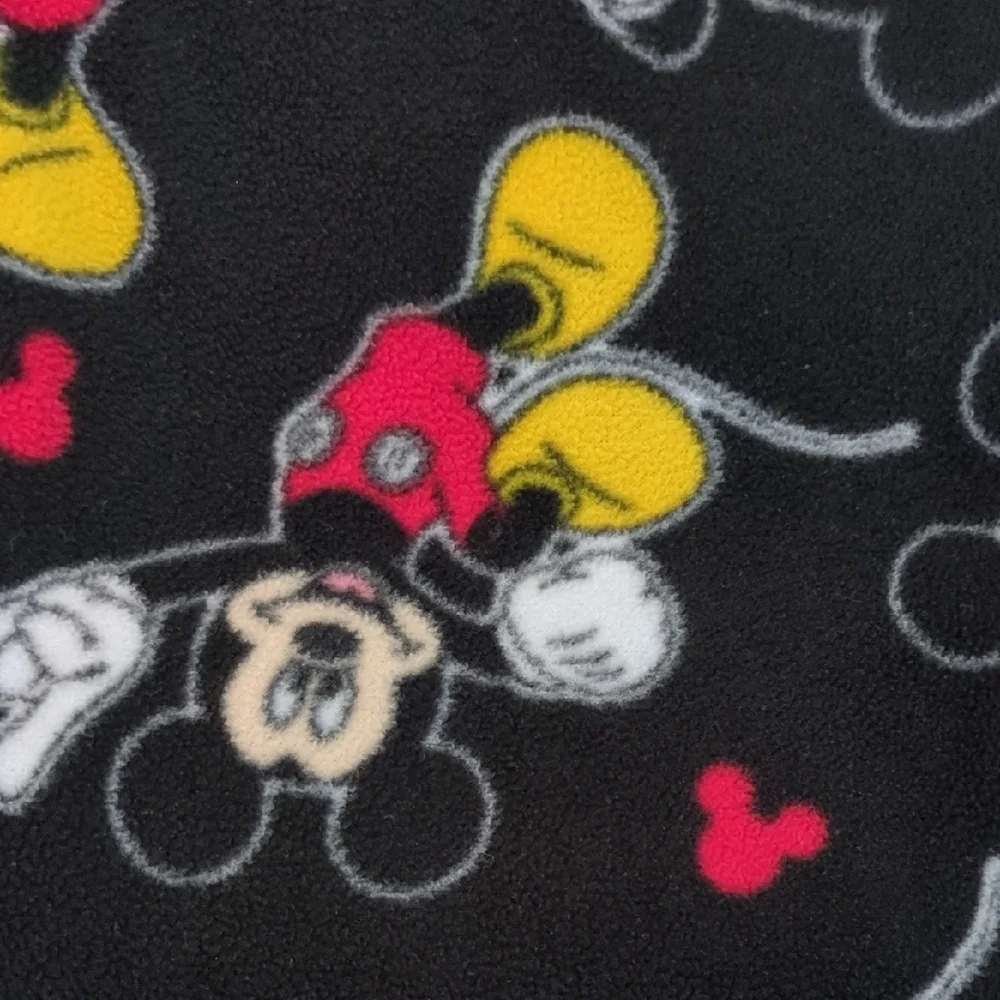 Disney Mickey Mouse Kids Fleece Pajama Set - Red, Black, and Yellow